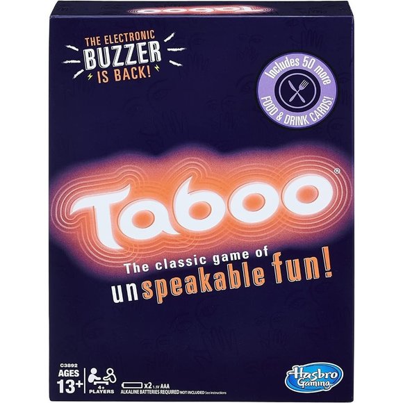 Taboo Hasbro Gaming Party Board Game With Buzzer - Age 12+ like new - Picture 5 of 6